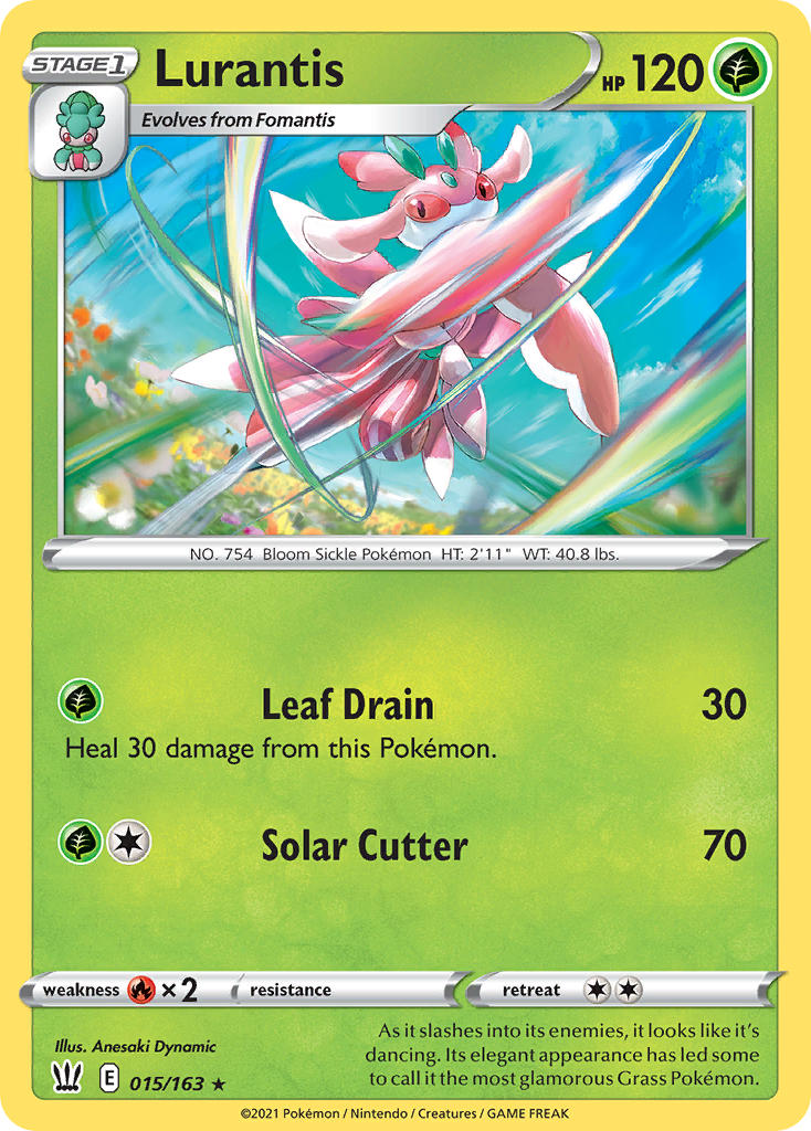 Lurantis Pokémon card