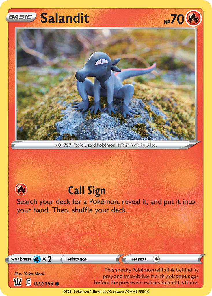 Salandit Pokémon card