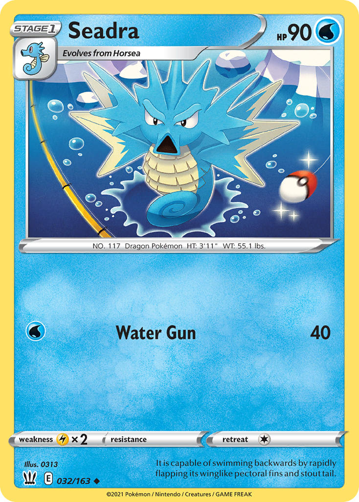 Seadra Pokémon card