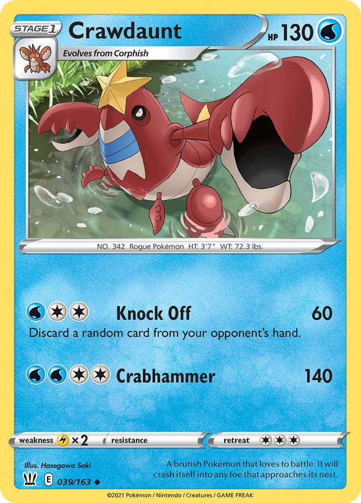 Crawdaunt Pokémon card