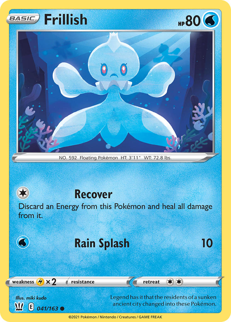 Frillish Pokémon card