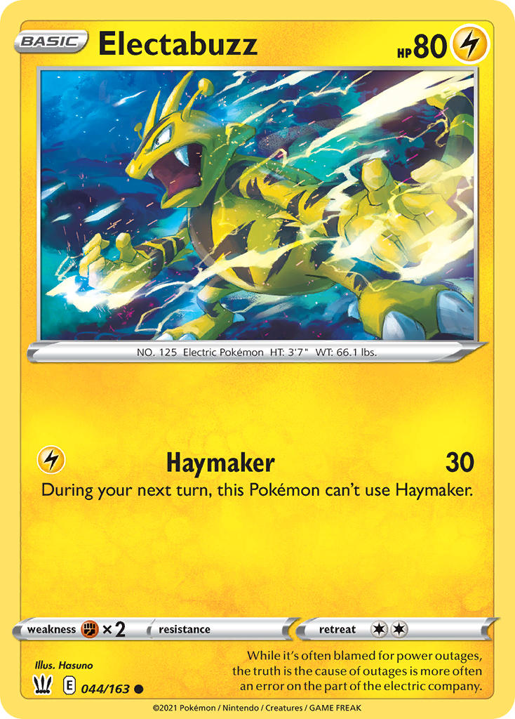 Electabuzz Pokémon card