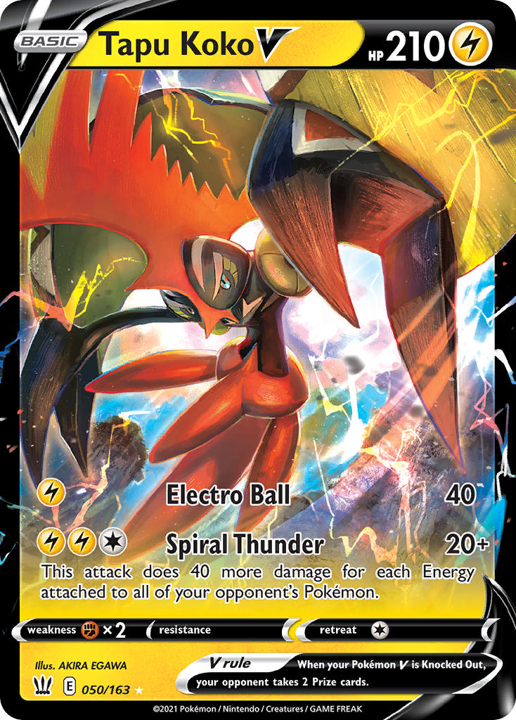 Tapu Koko V Pokémon card