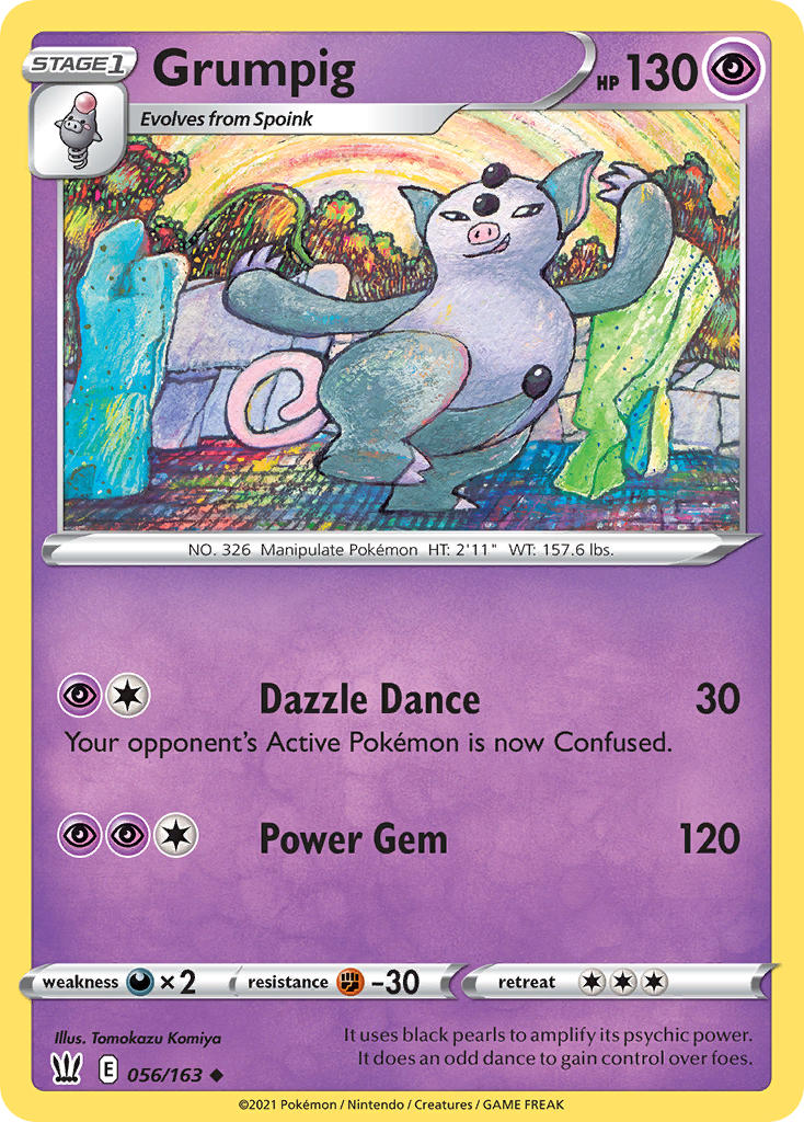 Grumpig Pokémon card