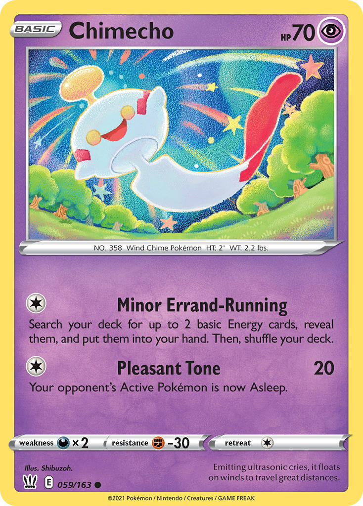 Chimecho Pokémon card