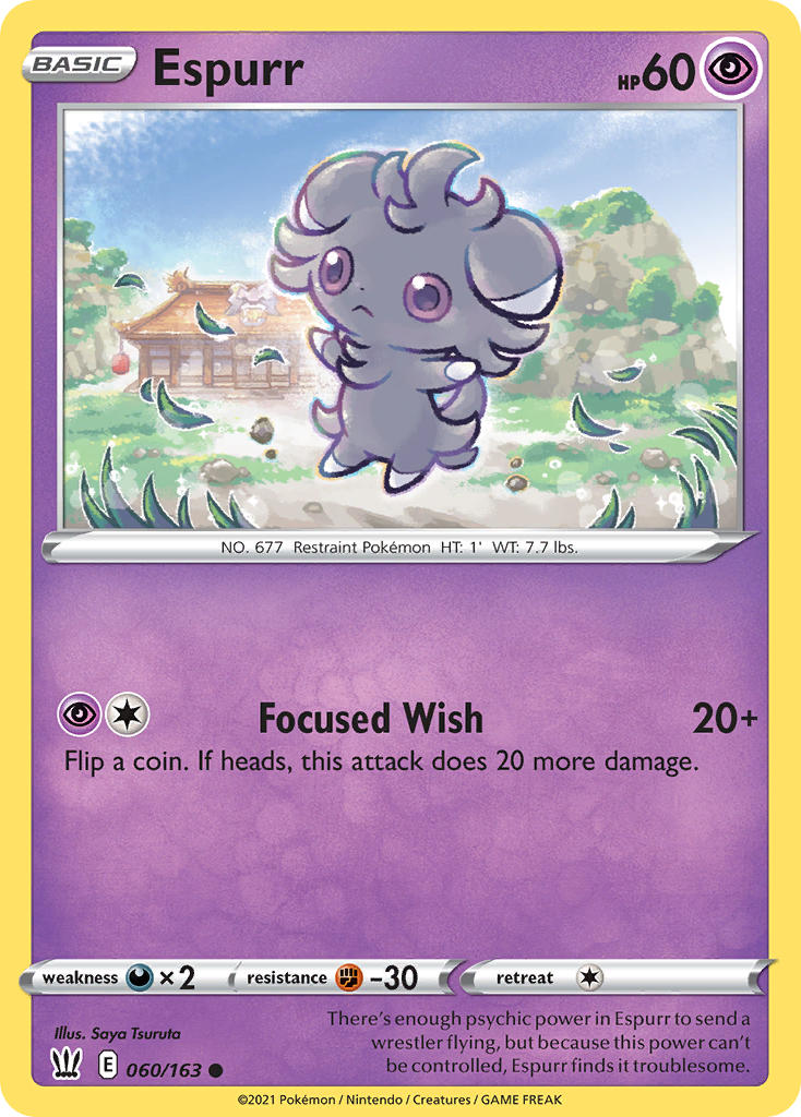 Espurr Pokémon card