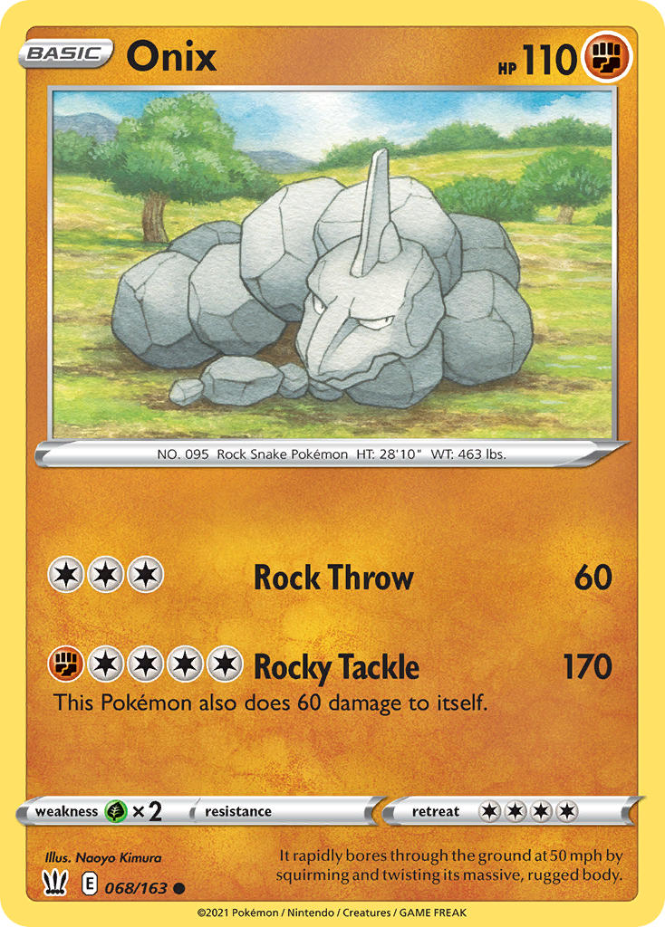 Onix Pokémon card