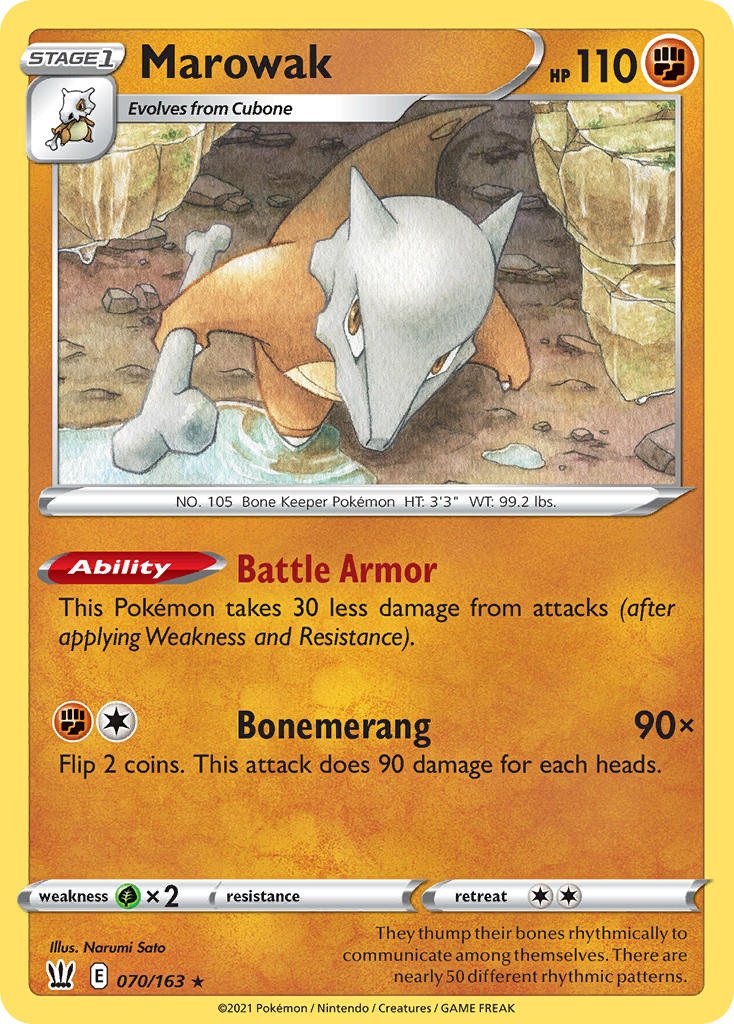 Marowak Pokémon card