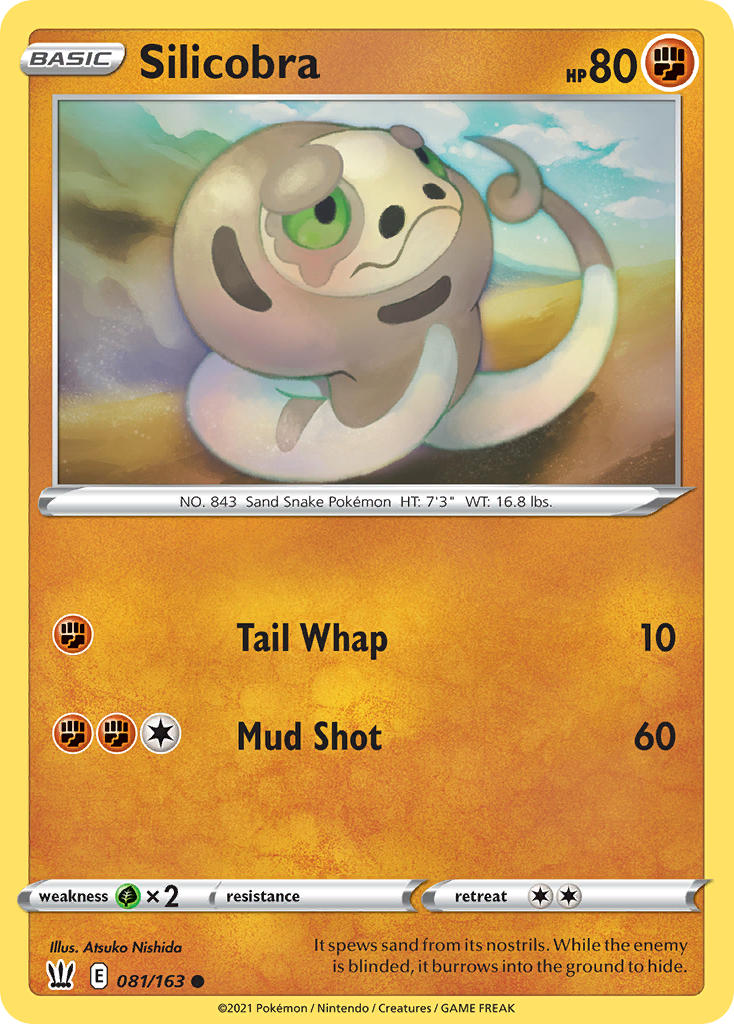 Silicobra Pokémon card