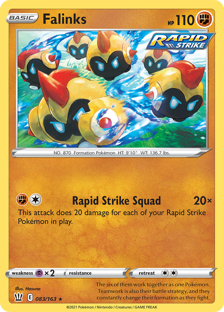 Falinks Pokémon card