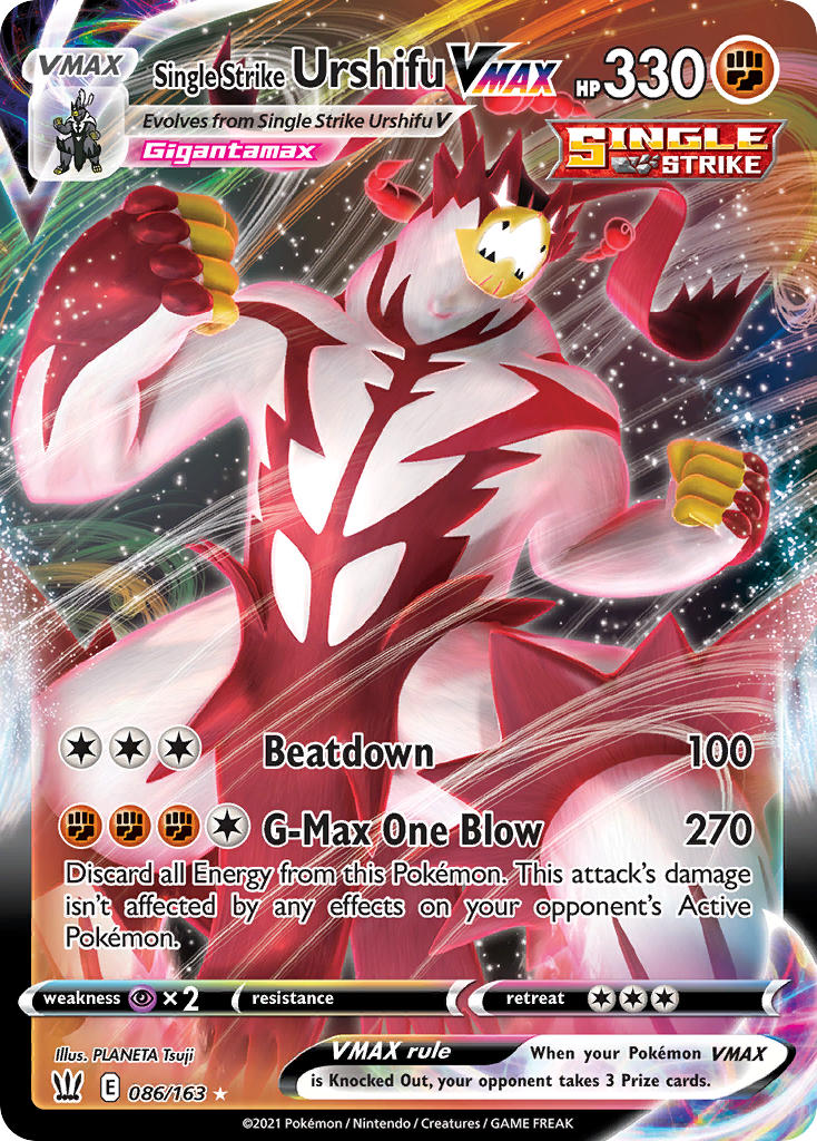 Single Strike Urshifu VMAX Pokémon card