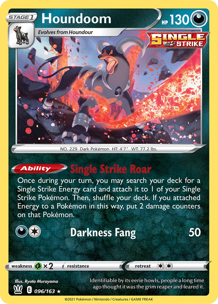 Houndoom Pokémon card