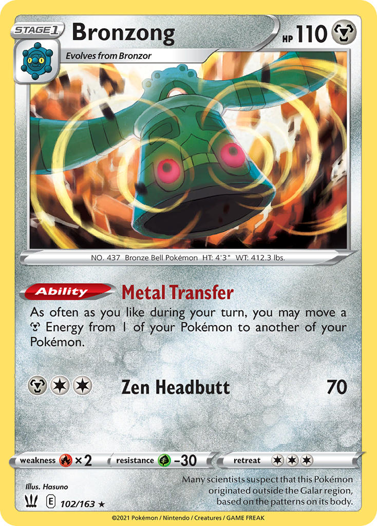 Bronzong Pokémon card