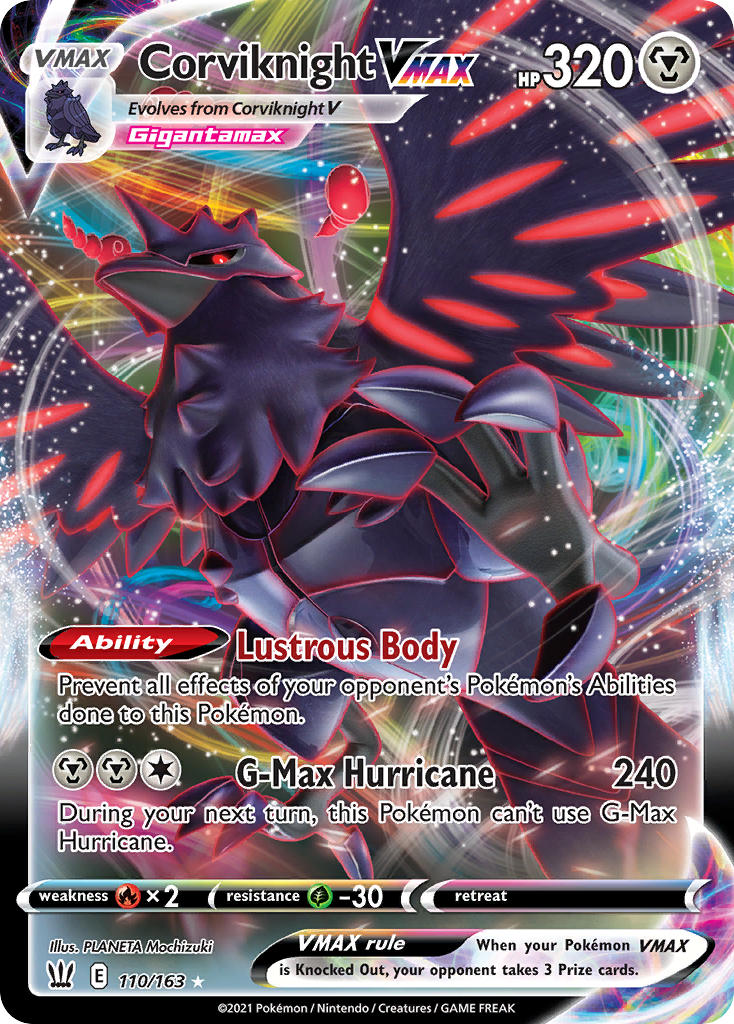 Corviknight VMAX Pokémon card