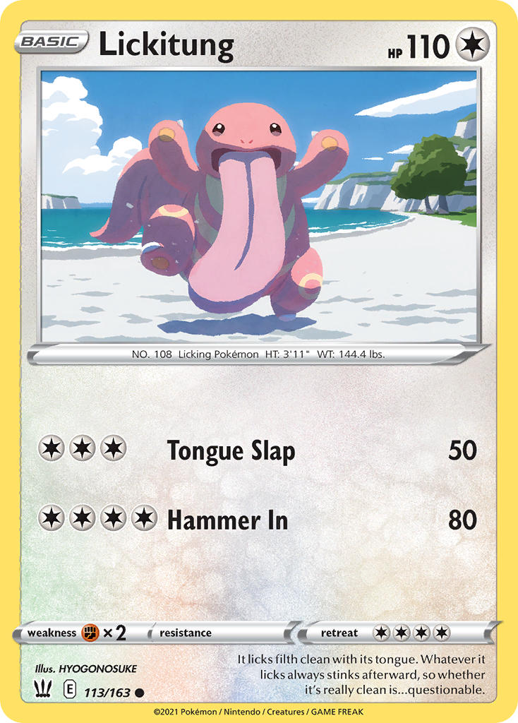 Lickitung Pokémon card