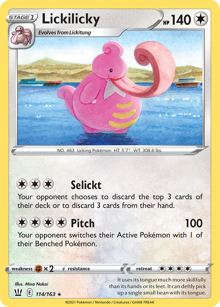 Lickilicky Pokémon card