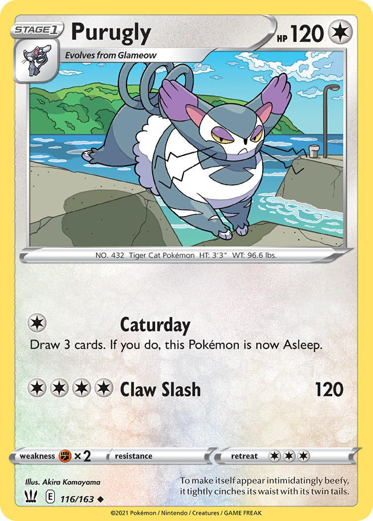 Purugly Pokémon card