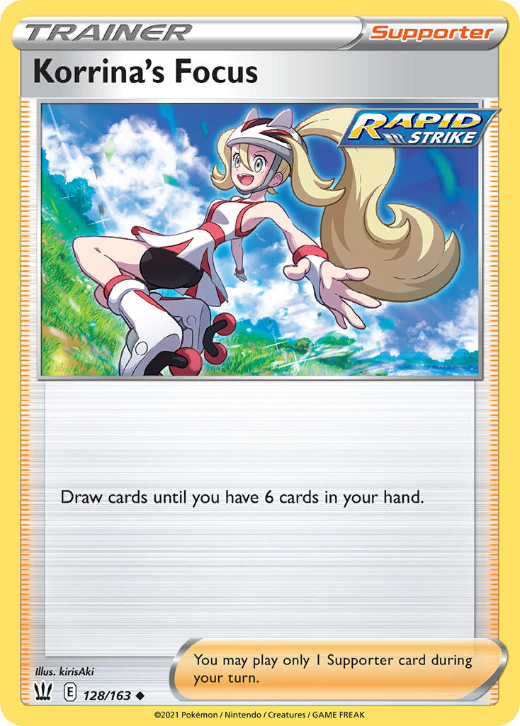 Korrina's Focus Pokémon card