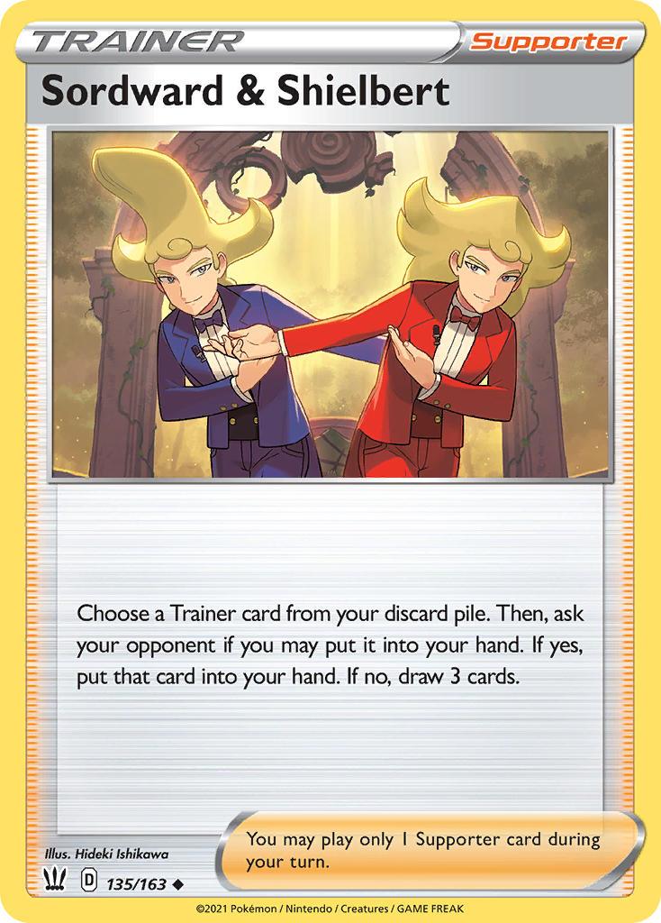 Sordward & Shielbert Pokémon card