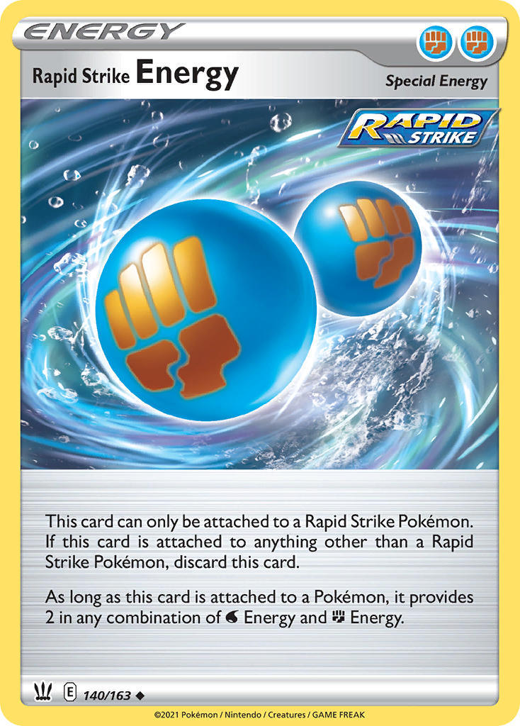 Rapid Strike Energy Pokémon card