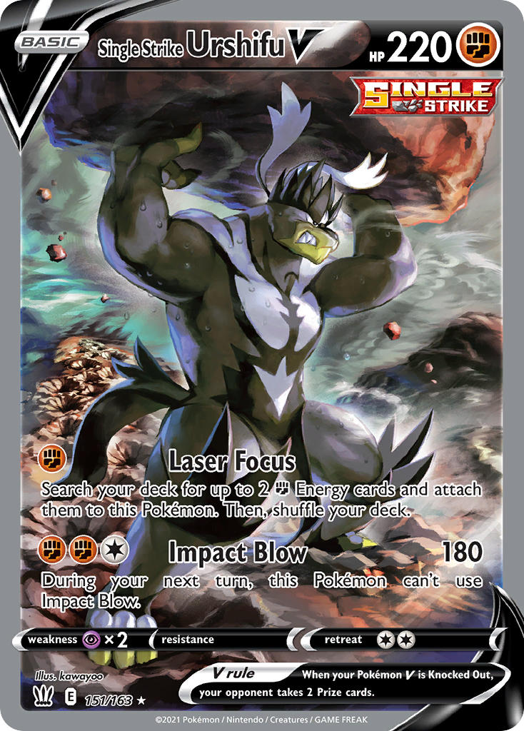 Single Strike Urshifu V Pokémon card
