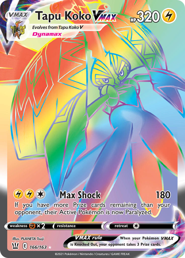 Tapu Koko VMAX Pokémon card