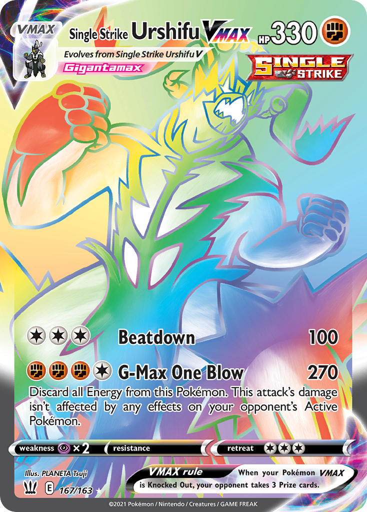 Single Strike Urshifu VMAX Pokémon card
