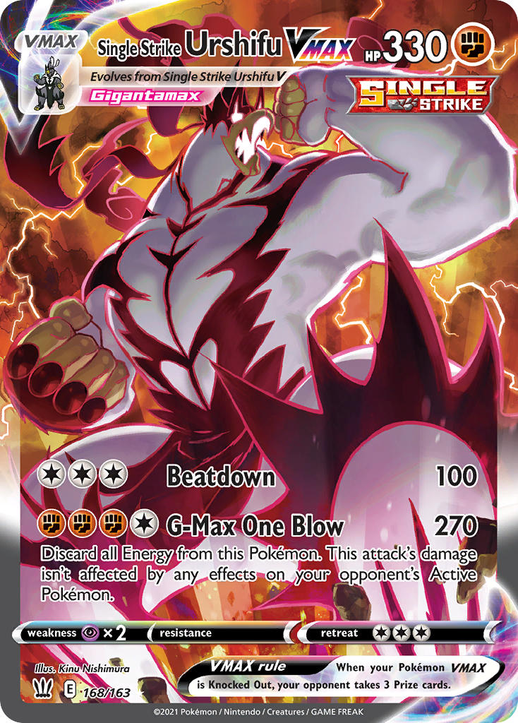 Single Strike Urshifu VMAX Pokémon card