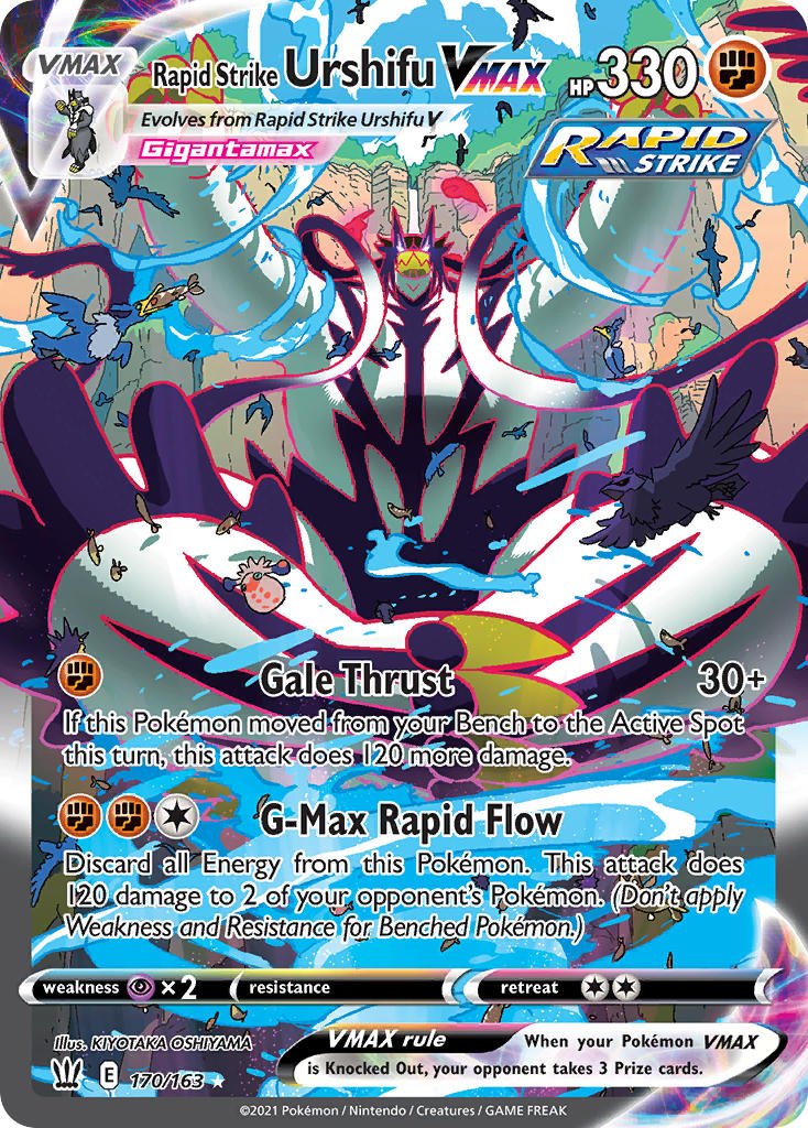 Rapid Strike Urshifu VMAX Pokémon card