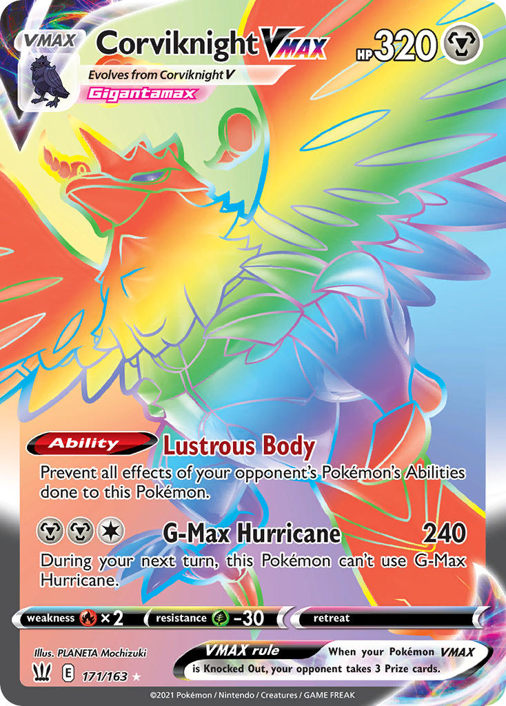 Corviknight VMAX Pokémon card