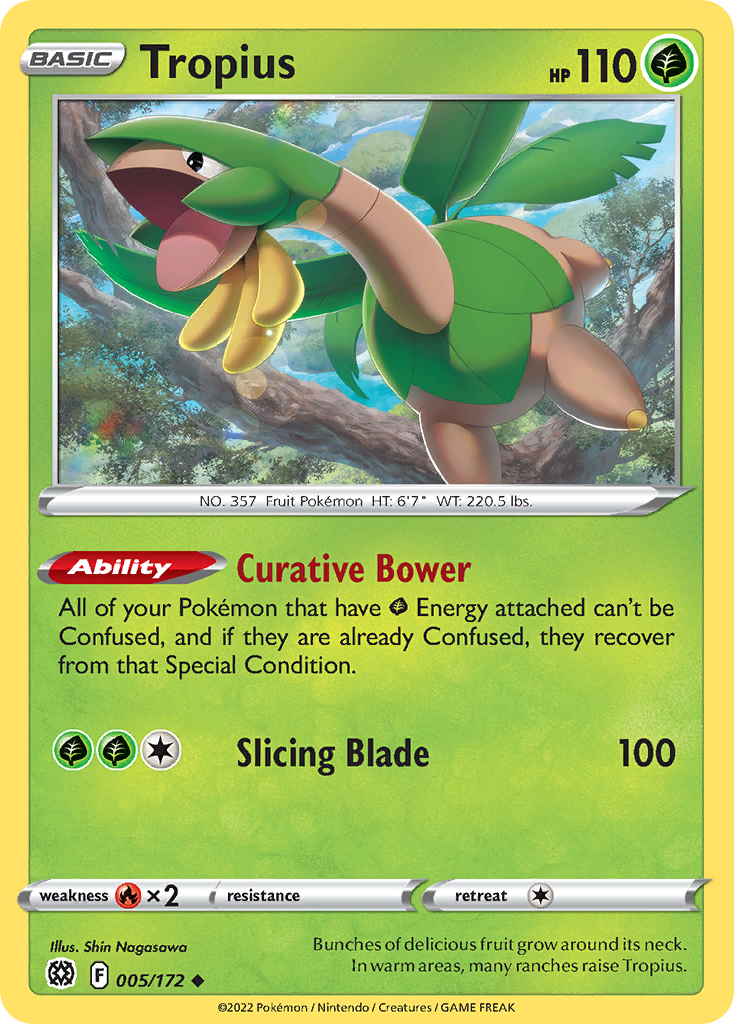Tropius Pokémon card