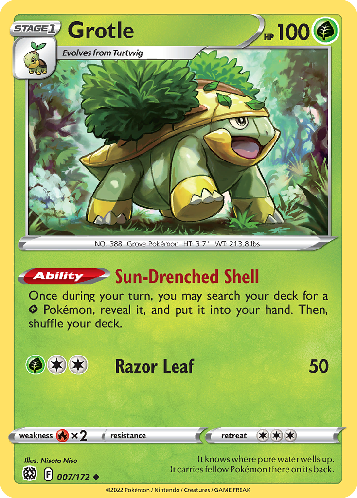 Grotle Pokémon card