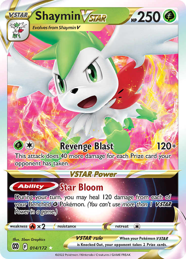 Shaymin VSTAR Pokémon card