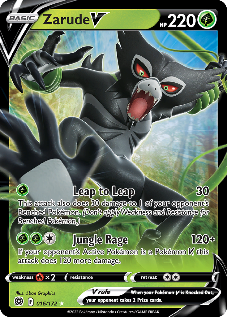 Zarude V Pokémon card