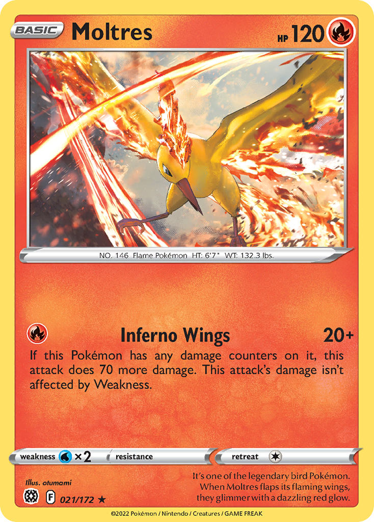 Moltres Pokémon card