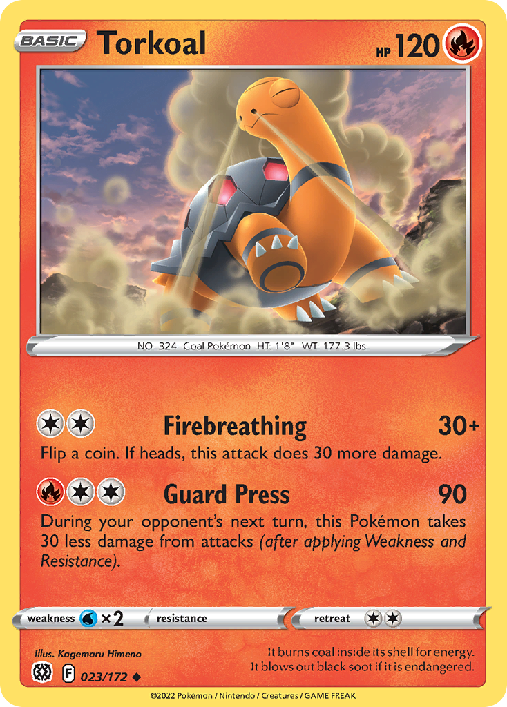 Torkoal Pokémon card