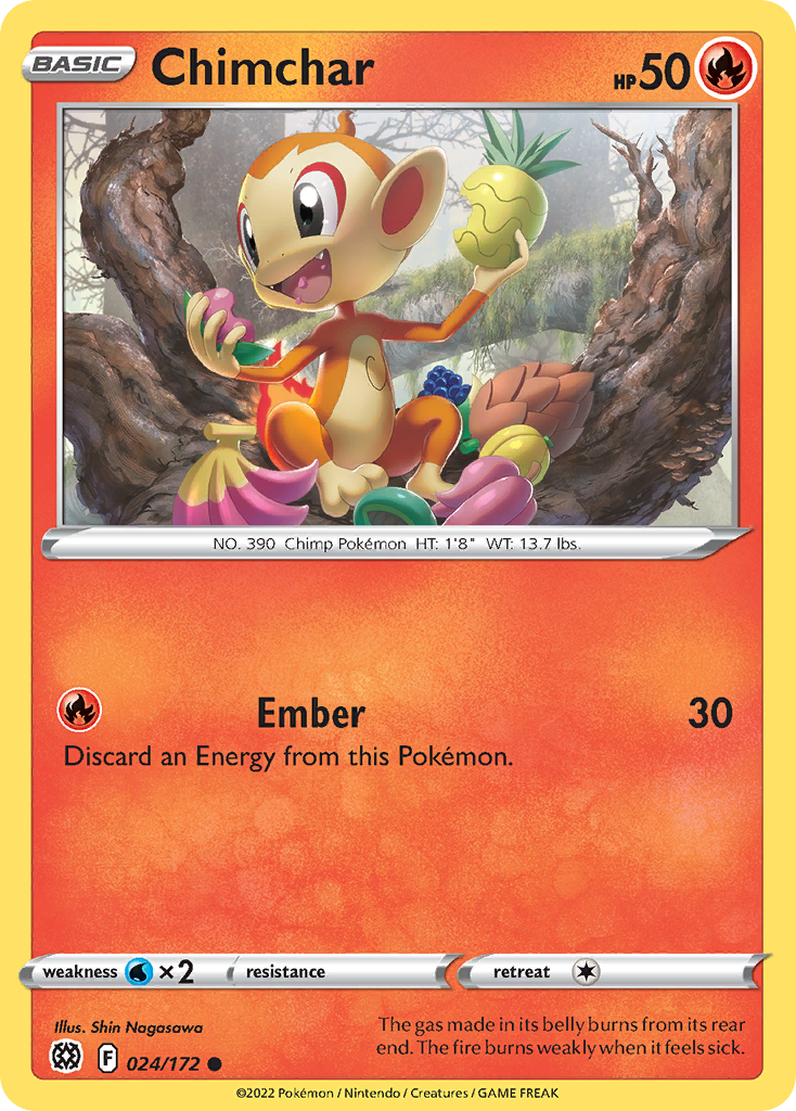 Chimchar Pokémon card