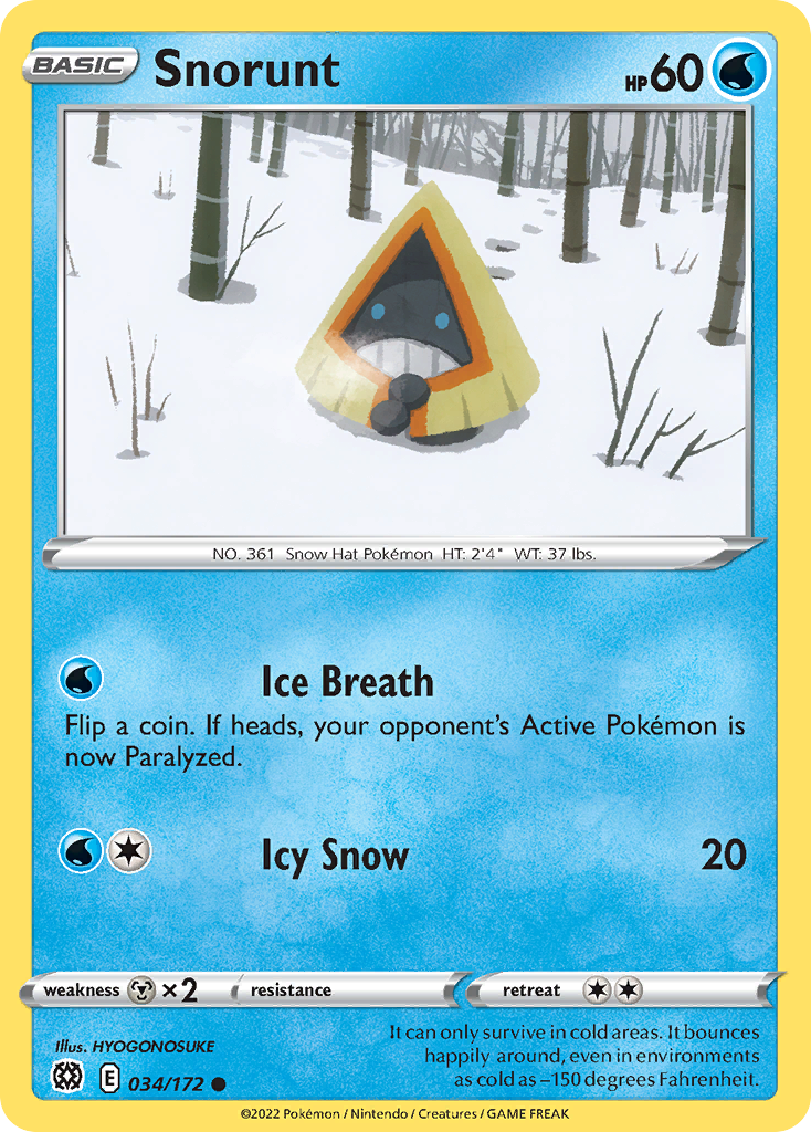 Snorunt Pokémon card