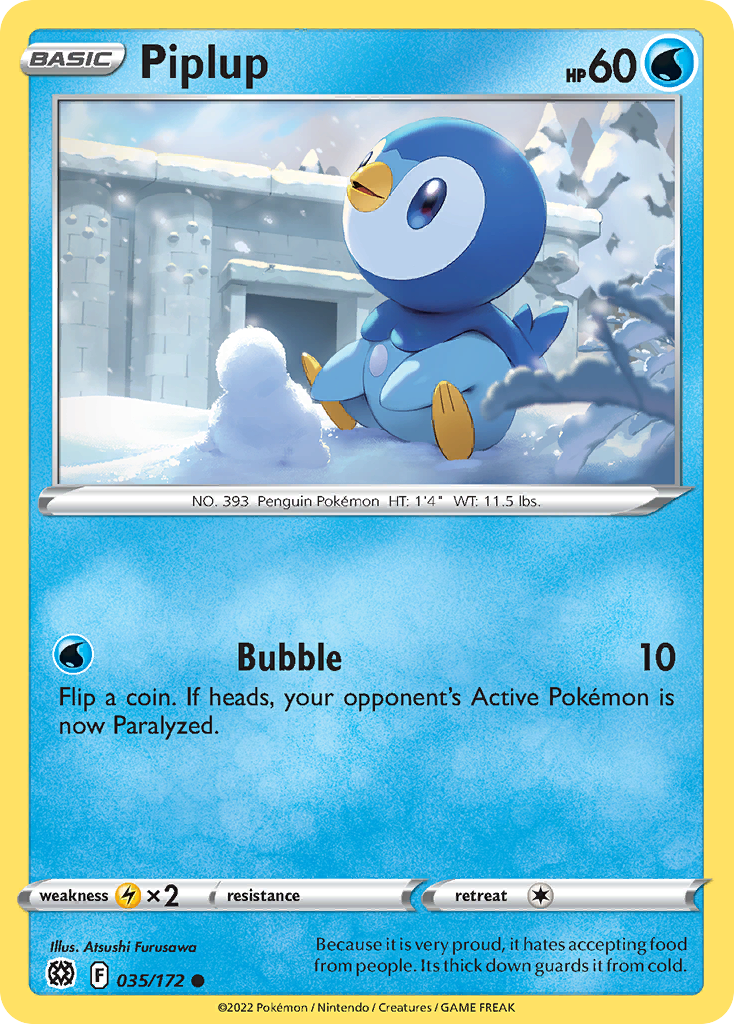 Piplup Pokémon card