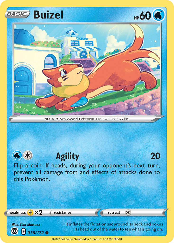 Buizel Pokémon card