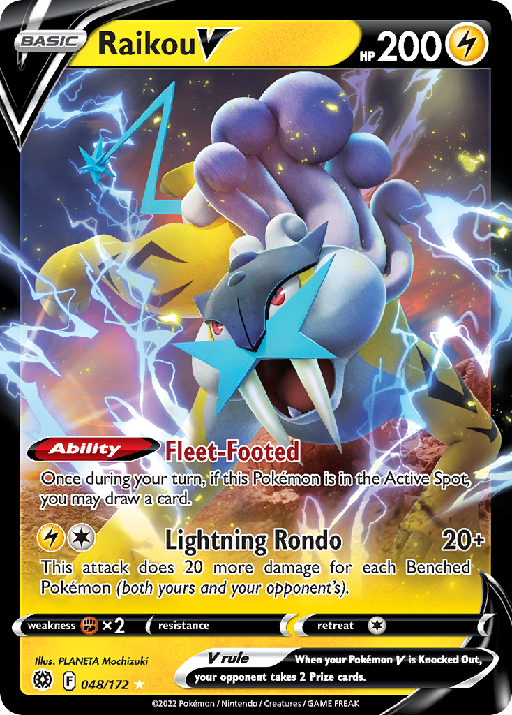 Raikou V Pokémon card
