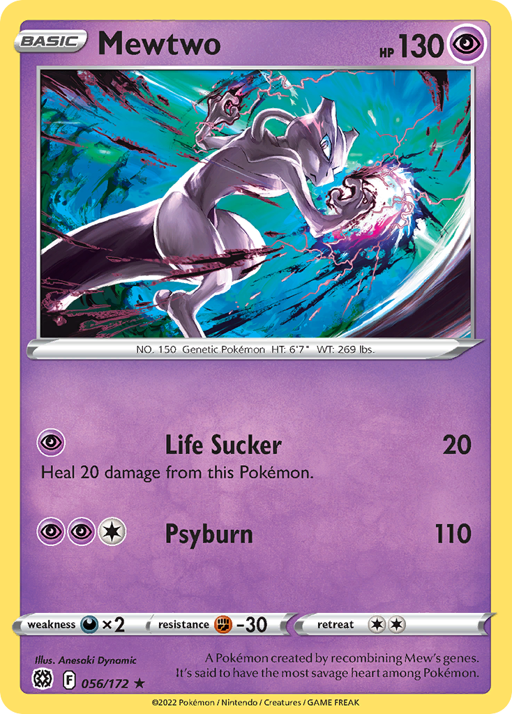 Mewtwo Pokémon card