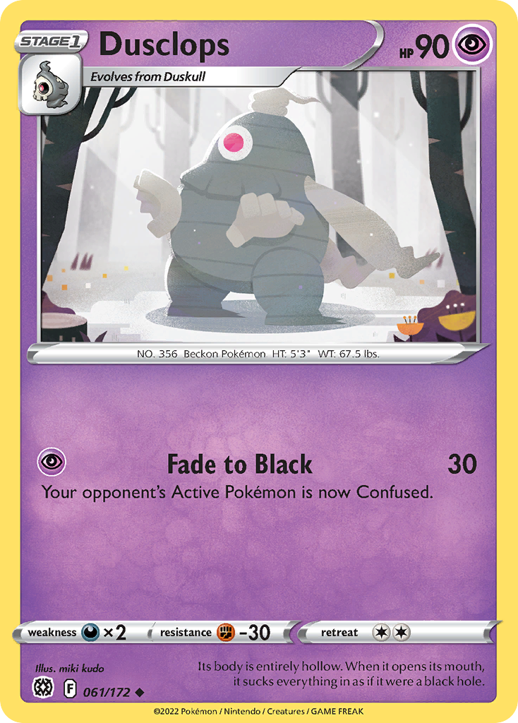 Dusclops Pokémon card