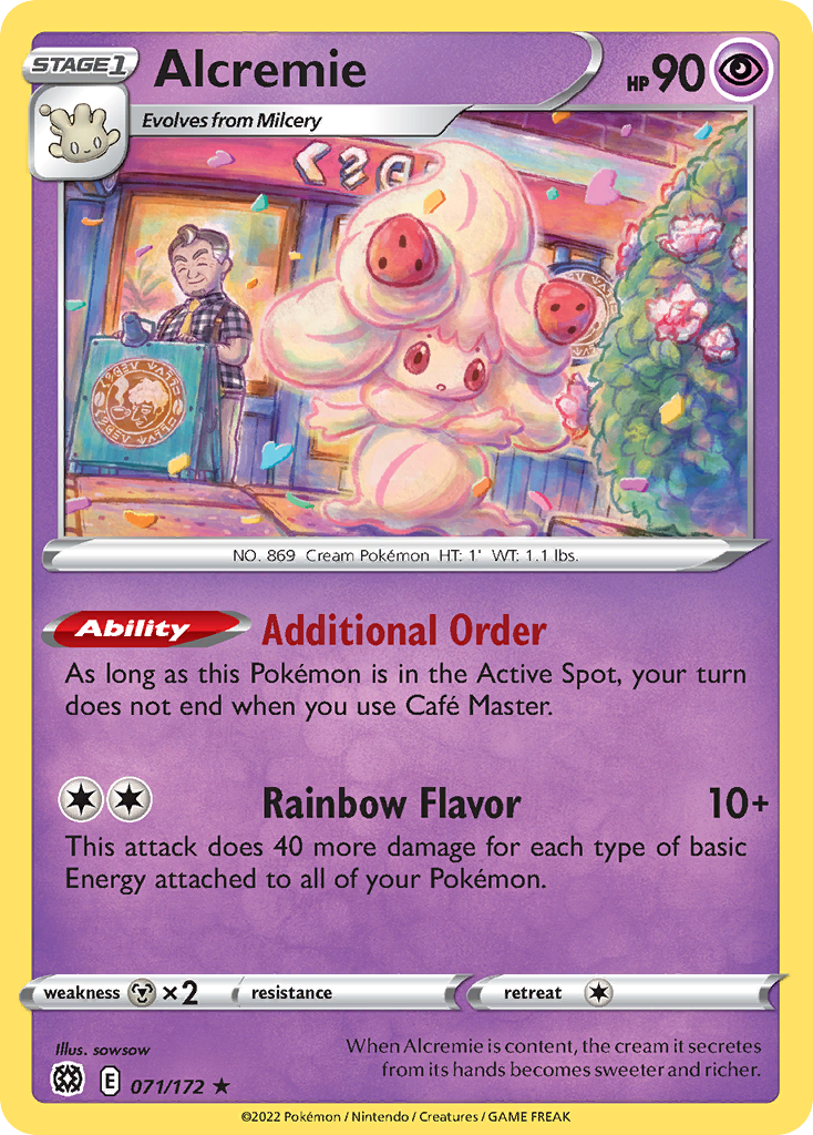 Alcremie Pokémon card