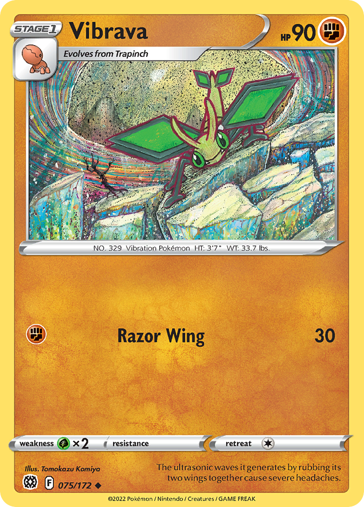 Vibrava Pokémon card