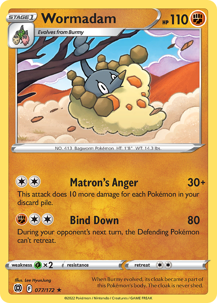 Wormadam Pokémon card