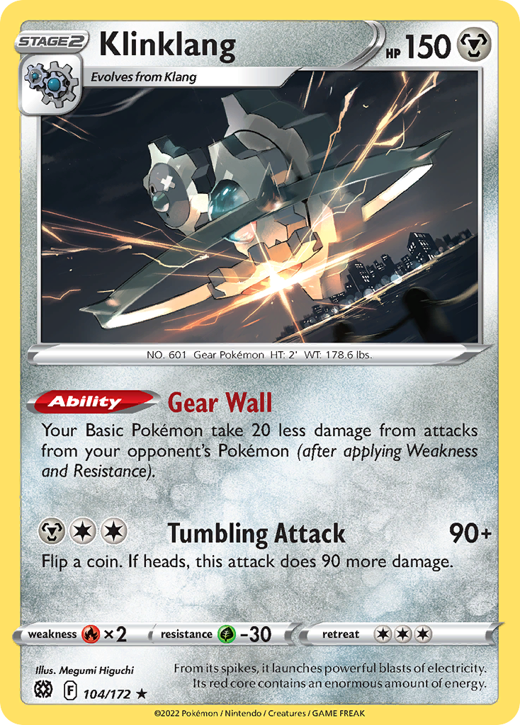 Klinklang Pokémon card