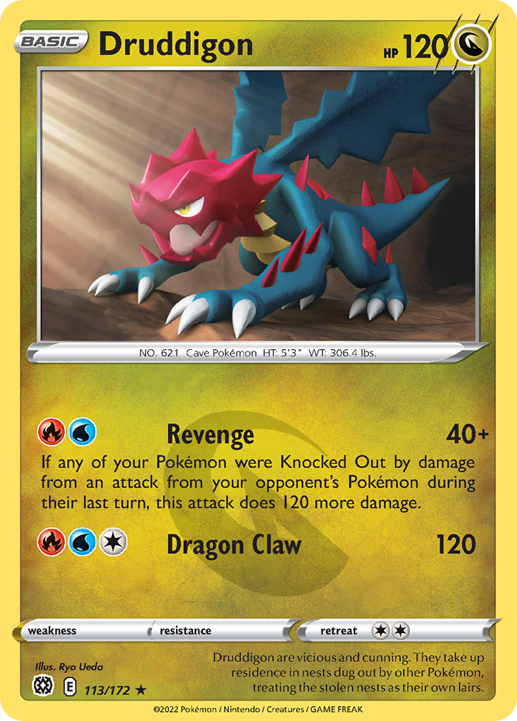 Druddigon Pokémon card
