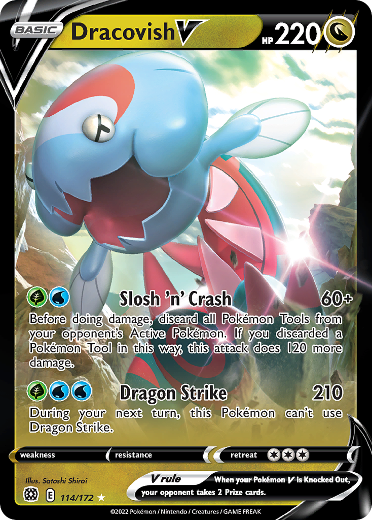 Dracovish V Pokémon card