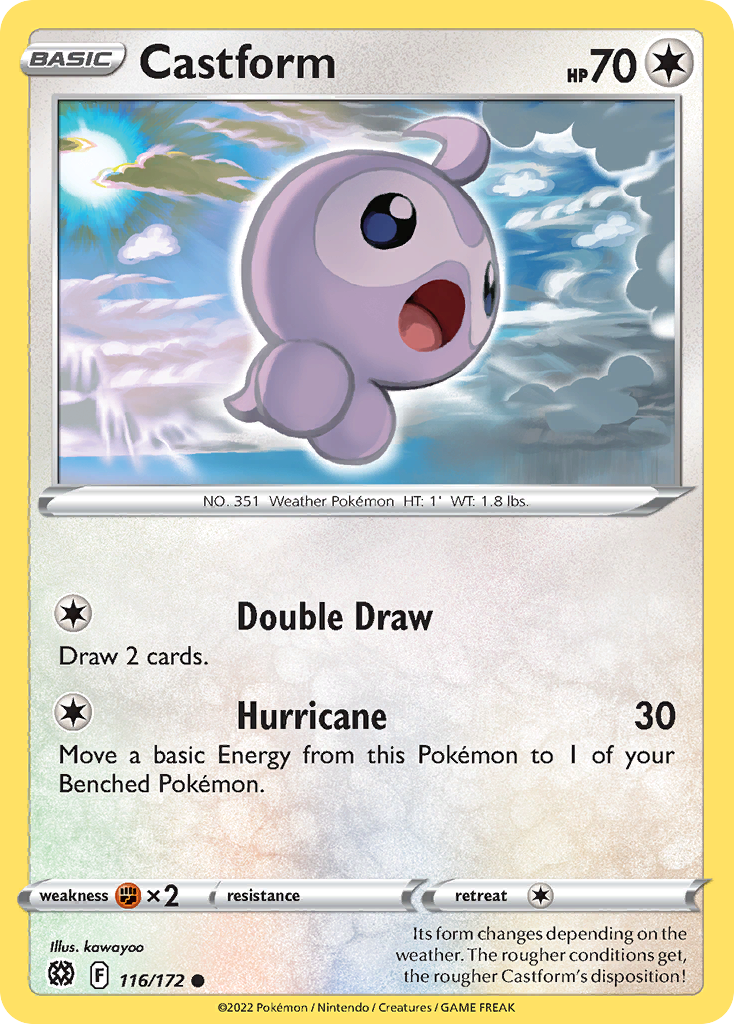 Castform Pokémon card
